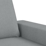 vidaXL Fauteuil avec repose-pied Gris clair 60 cm Tissu