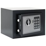 vidaXL Coffre-fort numérique électronique Gris Foncé 23x17x17 cm Acier