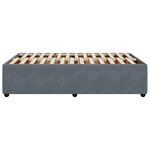 vidaXL Cadre de lit sans matelas gris foncé 120x190 cm velours