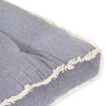 vidaXL Coussin de canapé palette Anthracite 120x80x10 cm