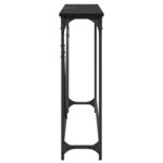 vidaXL Table console Chêne noir 102 x 23 x 75 cm Bois d'ingénierie