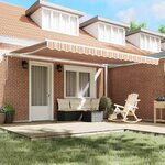 vidaXL Auvent Rétractable Multicolore 450 ×300 cm tissu