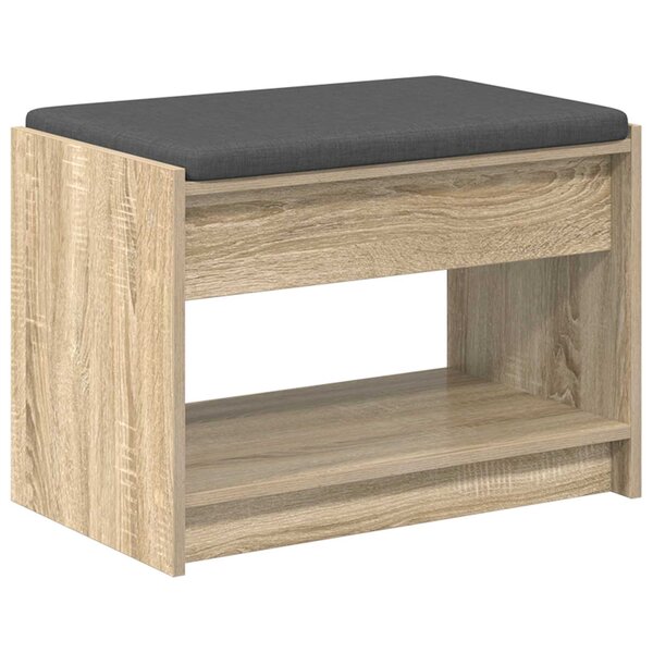 vidaXL Banc d'entrée Chêne Sonoma 63 x 38 x 45 cm
