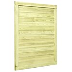 vidaXL Portail de jardin Bois de pin imprégné 125x100 cm