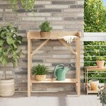 Table de rempotage de jardin vidaXL 75x40x90 cm en bois de pin massif