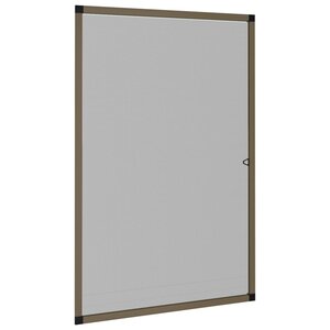 vidaXL Moustiquaire pour fenêtres Marron 80x120 cm