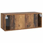 vidaXL Meuble TV mural Bois ancien 78 5 x 31 x 30 cm Bois d'ingénierie