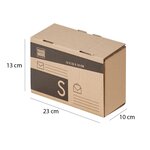 Pack and Move - Lot 24 colis pour expédition - Taille S - Carton renforcé - 23 x 10 x 13 cm - 20 KG max