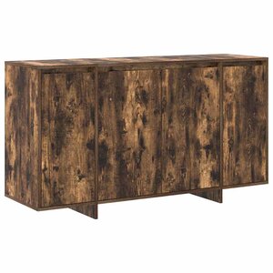 vidaXL Buffet Chêne fumé 135 x 41 x 75 cm Bois d'ingénierie