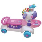 Porteur Trottinette Mon Zebre Rigolo 3 en 1 - Rose - Parlante et musicale - VTECH