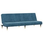vidaXL Ensemble de canapés 2 Pièces bleu velours