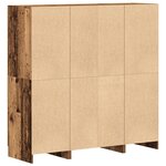 vidaXL Ensemble d'armoires de cuisine 3 Pièces vieux bois