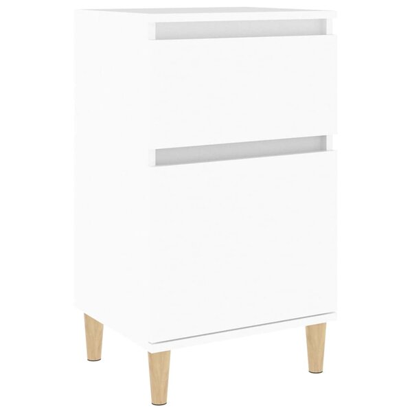 vidaXL Table de chevet blanc 40x35x70 cm