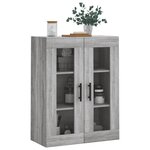 vidaXL Armoire murale sonoma gris 69 5x34x90 cm