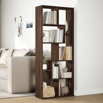 vidaXL Étagère séparatrice de pièce chêne marron 67x25x161 5 cm