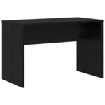 vidaXL Ensemble de table de maquillage LED avec porte 2 Pièces Chêne noir