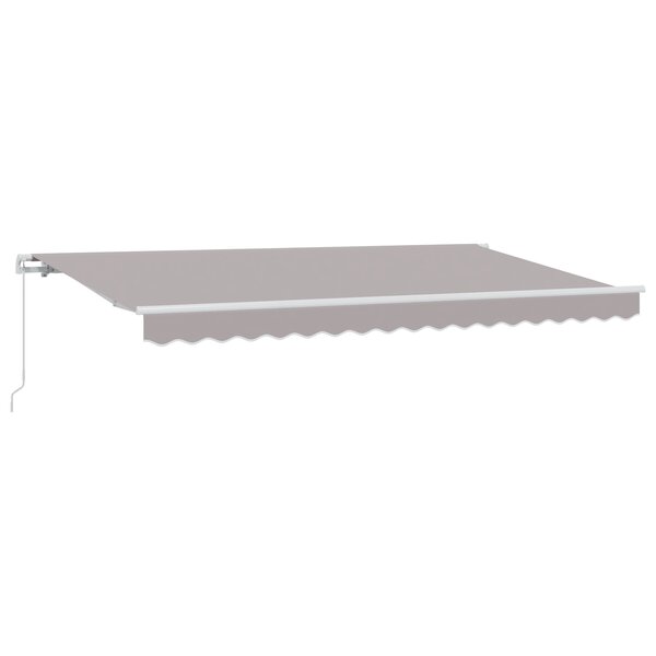 vidaXL Auvent Rétractable Gris clair et Blanc