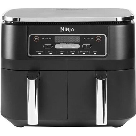 Ninja foodi af300eu - friteuse sans huile dual zone - fonctions sync  match - 6 modes de cuisson - 7 6l - 2400w