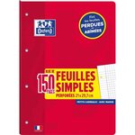 FM DETACHABLES OXFORD SCHOOL A4 150P 90G PERFOREES 4 TROUS  Q5/5+MARGE