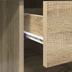 vidaXL Bureau Chêne sonoma 90 x 49.5 x 75 cm Bois d'ingénierie