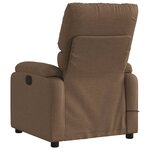vidaXL Fauteuil de massage inclinable Marron Tissu