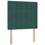 vidaXL Lit avec rangement et matelas Vert foncé 90 x 200 cm Velours