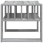 vidaXL Table basse Gris Sonoma 66 x 49 5 x 45 cm Bois d'ingénierie