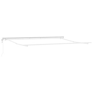 vidaXL Cadre d'auvent Blanc 500 × 300 cm Aluminium