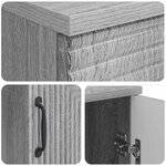 vidaXL Bureau Sonoma gris 142 5 x 50 x 75 cm Bois d'ingénierie