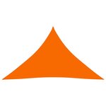 vidaXL Voile de parasol Tissu Oxford triangulaire 3 5x3 5x4 9 m Orange