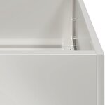 vidaXL Jardinière 120x40x40 cm acier inoxydable