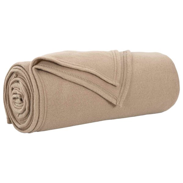 vidaXL Couvertures à jeter 24 Pièces Camel 200 x 150 cm Toison