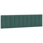 vidaXL Lit avec matelas vert foncé 180x200 cm velours
