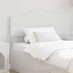vidaXL Tête de lit Blanc Brillant 90 cm Bois d'ingénierie