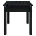 vidaXL Banc de jardin noir 80x44x45 cm bois massif de pin