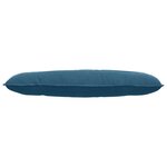 vidaXL Coussin de Dos Bleu 120 x 50 cm Tissu en velours côtelé