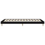 vidaXL Cadre de lit sans matelas noir 100x200 cm bois d'ingénierie