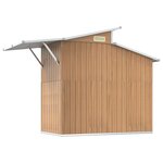 vidaXL Abri de jardin Marron 270x130x208 5 cm Acier galvanisé
