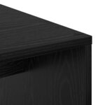 vidaXL Bureau Chêne noir 102 x 50 x 124 cm Bois d'ingénierie