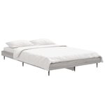 vidaXL Cadre de lit sans matelas sonoma gris 120x190 cm