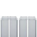 vidaXL Auvent latéral rétractable Noir 140x600 cm