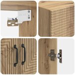 vidaXL Armoire Murale Chêne artisanal 66 x 34 5 x 90 cm