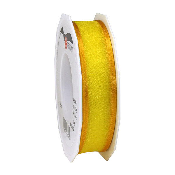 Organza marseille 25-m-rouleau 25 mm  jaune