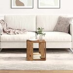 vidaXL Table basse Bois ancien 32 x 32 x 30 cm Bois d'ingénierie