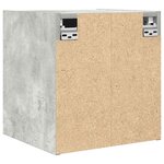 vidaXL Table de chevet murale gris béton 38x34x40 cm