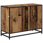vidaXL Meuble de Lavabo de Salle de Bain Bois ancien 80 x 33 x 60 cm