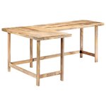 vidaXL Bureau 180x120x76 cm Bois de manguier massif