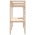 vidaXL Cadre de lit superposé sans matelas 80x200cm bois massif de pin