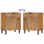 vidaXL Cabinet de chevet Marron 50 x 33 x 60 cm Bois d'acacia massif