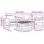 vidaXL Ensemble de canapés d'extérieur 5 Pièces Naturel et Crème